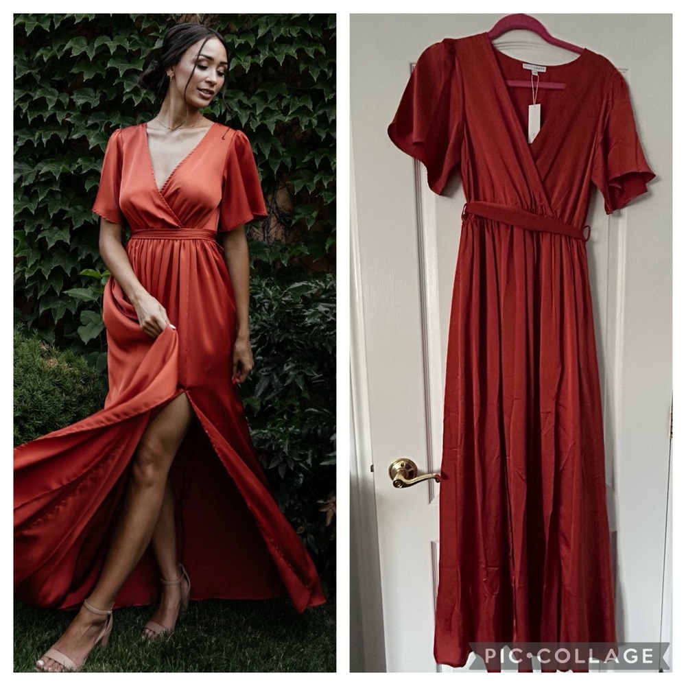 Baltic Born Deep Orange Maxi Dress